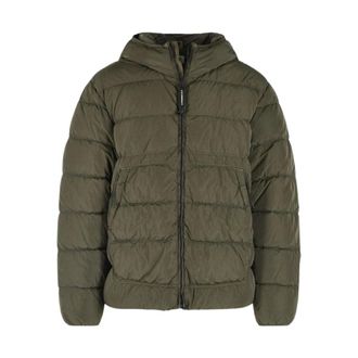 C.P. Company C.p. Company, Jassen, Heren, Groen, L, Chrome-R Hooded Puffer Jacket