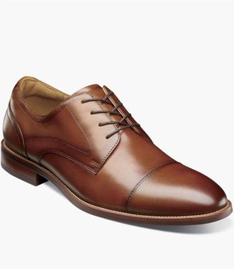 Florsheim Mens Rucci Cap Toe Oxford Shoes In Cognac