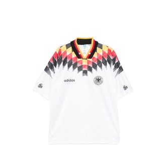 adidas Diamond-print V-neck T-shirt