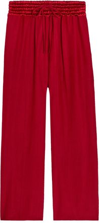 Maria McManus Wide-leg Woven Trousers - Red - S (UK8-10 / S)