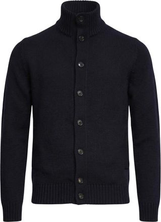 Zanone Chioto Cardigan - Heren - Vesten - Blauw - S - Truien & Vesten