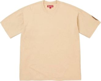 SUPREME FW26 Checkerboard Intarsia S/S Top Light Tan SUP-FW26-061-TAN