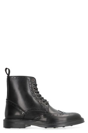 Bruno Magli Leather Lace-up Boots