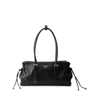 Prada Bonnie Medium Antiqued Leather Tote Bag