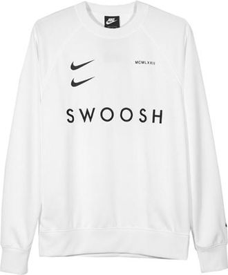 Nike Sportswear Swoosh Sweatshirt For Men White CJ4841-100