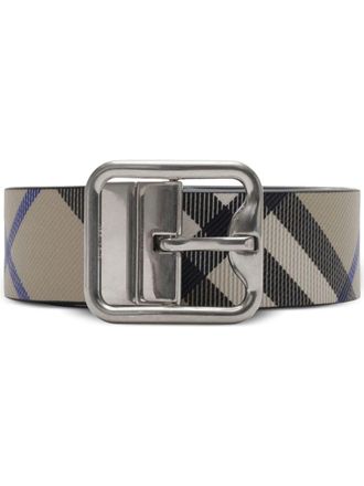 Burberry Reversible Check Buckle Belt - Black