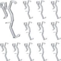 OEM Juego De 12 Clips De Montaje De Pl&aacute;stico Transparentes Y Ocultos (6,3 Cm) Para Cortinas, Persianas Con Efecto Madera Y Madera. - Crezuo