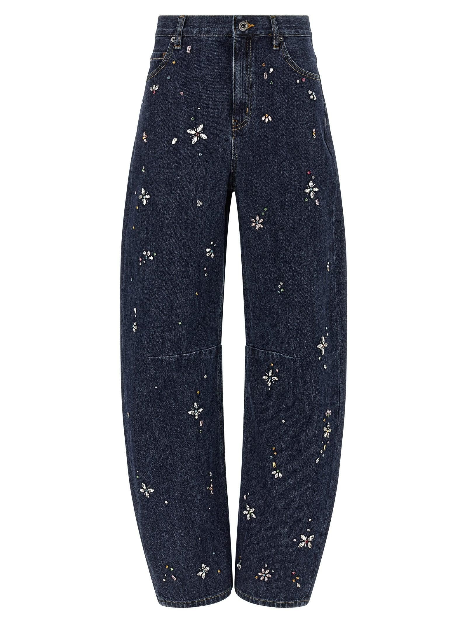 デニム・ジーパン SELF PORTRAIT 'Indigo Barrel Leg' jeans Indigo Barrel Leg Jeans – self-portrait