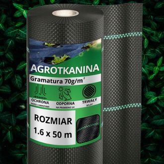 OEM Agrotextile Antimalezas, Malla De Agrotextile&ntilde;o Para Trituraci&oacute;n, 70 G, 1,6 X 50 M, Resistente