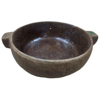 Wanderlust Deco Bowl vintage marr&oacute;n 36x36x44h cm