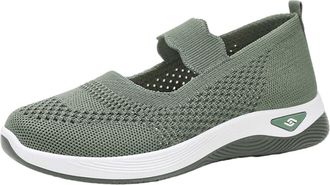 Generic UK Clearance Women Slip on Trainers, Ladies Breathable Mesh Walking Running Shoes Non Slip Low Top Trainers Comfortable Athletic Sneakers All Day Walk