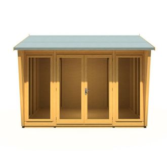 Shires Burghclere 10 x 8 Feet Summerhouse - L294.3 x W320.8 x H241 cm in Light Brown