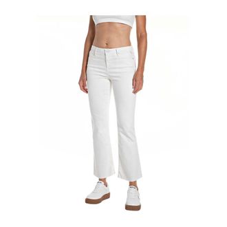 Replay Cropped Jeans, female, White, Size: W27 Wb516 Boot-cut Jeans
