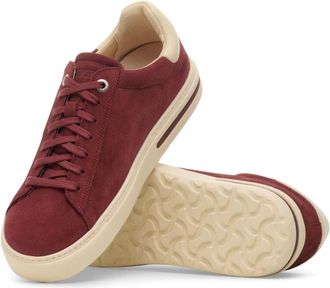 Birkenstock Womens Bend Low Suede Sneakers In Zinfandel