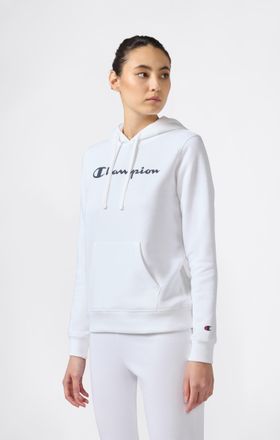 Champion Kapuzensweatshirt CHAMPION, Damen, Gr. XXL (50/52), weiss (wht, ns), Obermaterial: 55% Baumwolle, 45% Polyester, Sweatshirts Kapuzensweatshirt