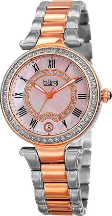 B&uuml;rgi Mother of Pearl Dial Two-tone Ladies Watch BUR165TTR