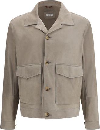 Brunello Cucinelli Bicolor Calf Leather Bos Taurus Mens Clothing