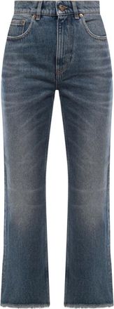 Golden Goose Deryn Cropped Flare Jeans - Dames - Cropped Jeans - Blauw - W26 - Katoen - Jeans