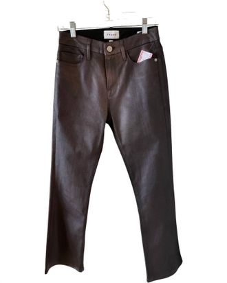 Frame Denim Womens Shiny Bootcut Jean In Washed