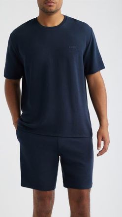 BOSS Rib Modal T-Shirt & Pajama Shorts Set in Navy at Nordstrom, Size Xx-Large