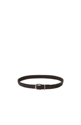 Brunello Cucinelli Braided leather belt in Brown at Nordstrom, Size 110