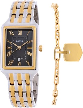 Fossil Raquel Quartz Gray Dial Ladies Watch Set ES5376SET