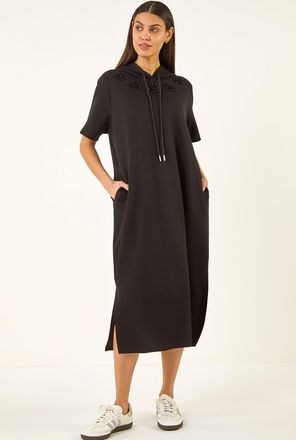 Roman Trim Detail Midi T-Shirt Dress