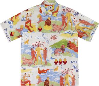 Endless TEMET NOSCE ALOHA MULTICOLORED BUTTON-DOWN SHIRT
