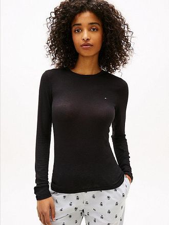 Tommy Hilfiger Essential Long Sleeve Lounge T-Shirt With Cashmere