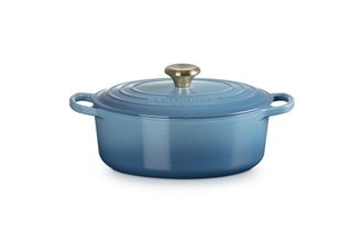 LE CREUSET Coc ov Evo 27 Chambray Pom Oro