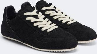 Rick Owens Minimal suede sneakers