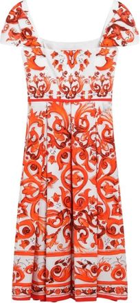 Dolce & Gabbana Mujer, Vestidos, Naranja, Talla: L