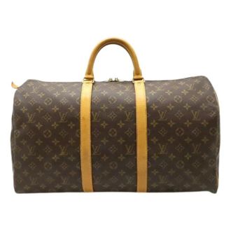 Louis Vuitton Vintage Weekend Bags, unisex, Brown, ONE SIZE, Pre-owned Weekend Bag