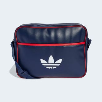 adidas Sporttasche ADIDAS ORIGINALS AIRLINER, Damen, blau (night indigo), Obermaterial: 100% Polyurethan, Taschen Sporttasche, Schultertasche im angesagten R