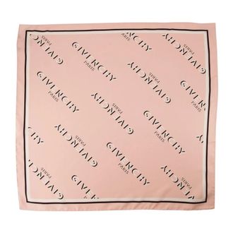 Givenchy Accessoires, Dames, Roze, ONE Size, Shadow Rose Zijden Sjaal Elegant Accessoire