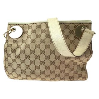 Gucci Pre-owned Shoulder Bags, female, Brown, Size: ONE SIZE Pre-owned GG Canvas Shoulder Messenger Bag