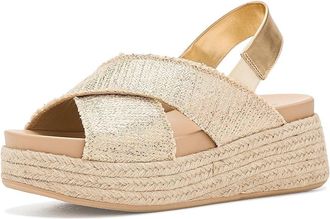 J/Slides Berlin Womens Dress Sandals Light Gold : 7.5 M, Suede