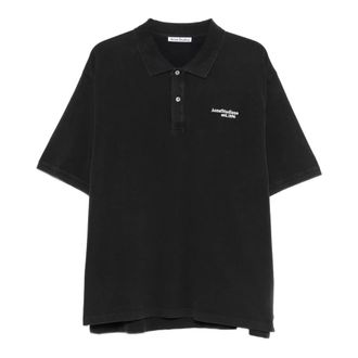 Acne Studios Polo Shirts, male, Black, Size: S Fn-Mn-Tshi000689