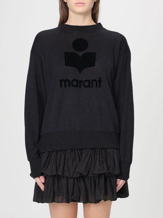 Isabel Marant Felpa a girocollo in lino con logo Isabel Marant Etoile