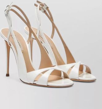 Casadei julia jolly patent leather slingback sandals