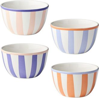 Certified International Menagerie Set Of 4 Ice Cream Bowls