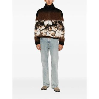Maison Margiela Intarsia-Patterned Cotton Sweater - Brown