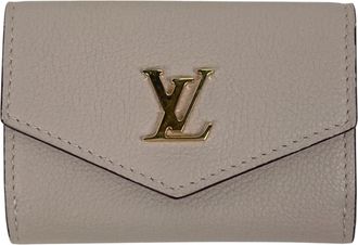 Louis Vuitton Grayish Leather Bill Wallet (Tri-Fold) (Pre-Owned)