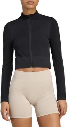 adidas CLIMACOOL Full-Zip Knit Jacket in Black at Nordstrom Rack, Size X-Large