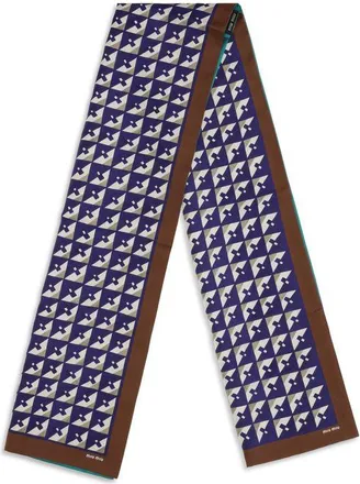 Miu Miu Womens Multicolor Silk Scarf