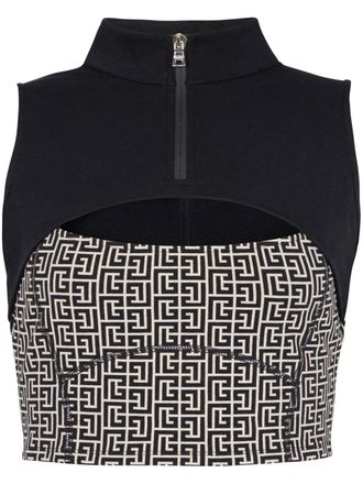 Balmain Canotta con dettaglio cut-out - Nero
