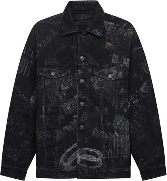 Balenciaga Oversized Jas - Heren - Spijkerjassen - Zwart - M - Katoen - Jassen