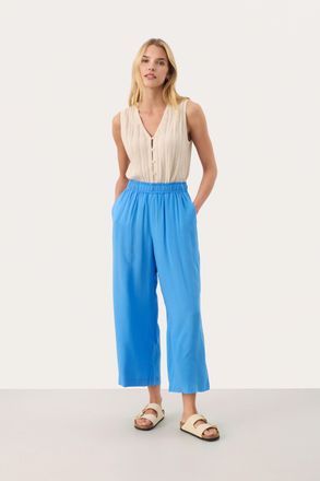 Part Two Casual broek Easy fit Marina blue