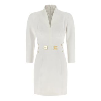 Elisabetta Franchi Dames, Jurken, Wit, Maat: M