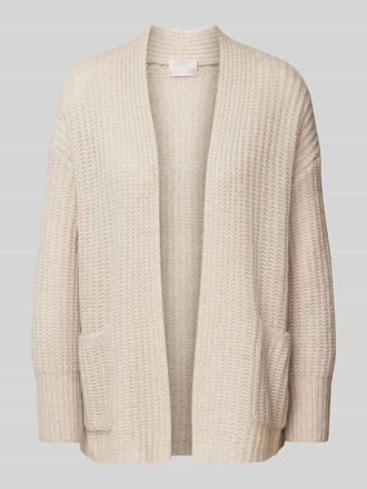 Hemisphere Cardigan aus Kaschmir-Baumwoll-Mix in Stein Melange, Gr&ouml;&szlig;e XL